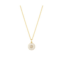 Load image into Gallery viewer, Daisy Pendant Small, Gold Plated Sterling Silver, Diamond &amp; Enamel
