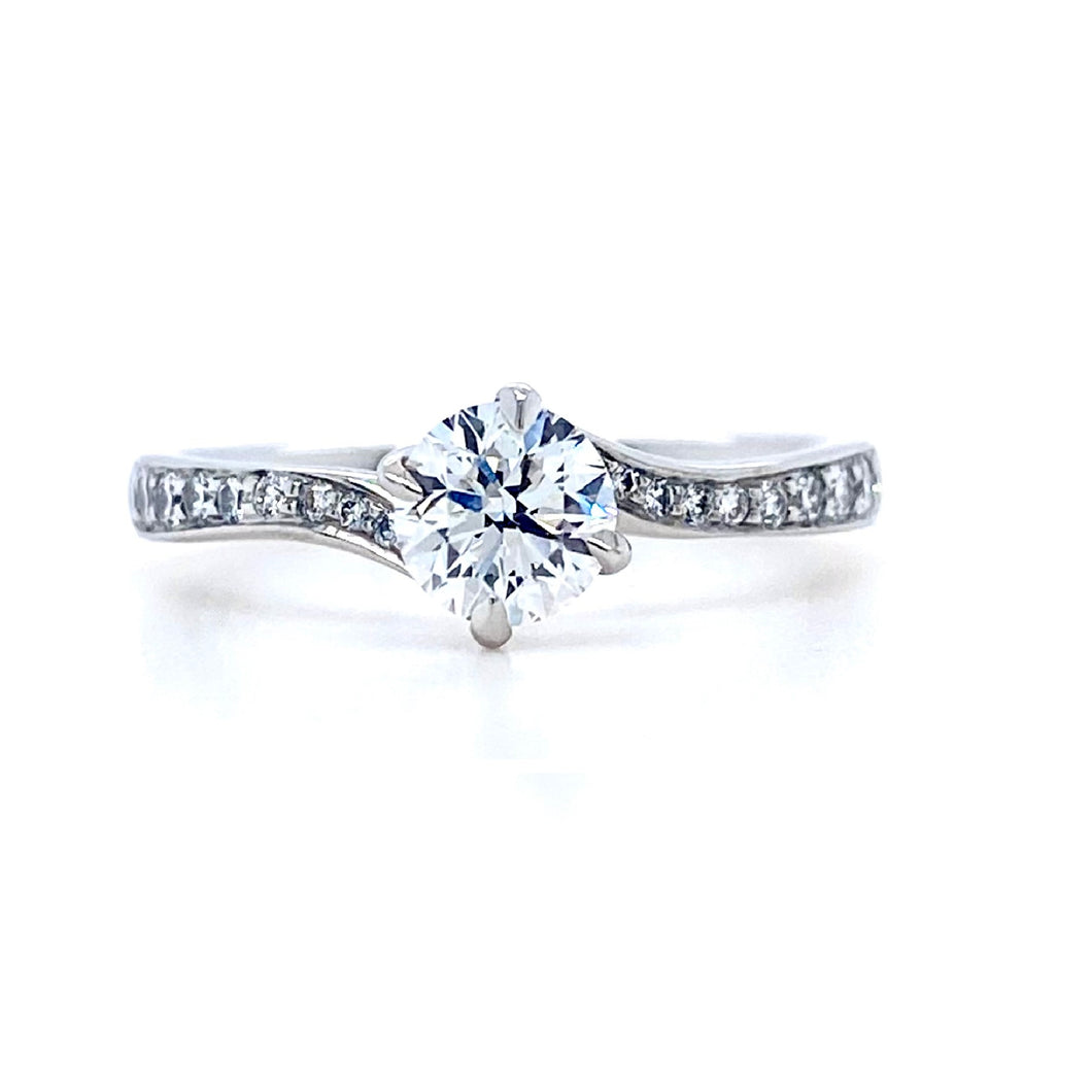 Platinum, 0.60ct E VS2 Diamond Ring