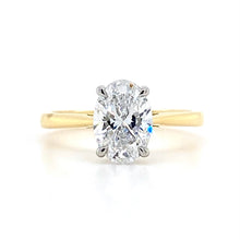 Load image into Gallery viewer, 18ct Yellow Gold &amp; Platinum, 1.50ct D/Vs1 Laboratory Grown Diamond Ring
