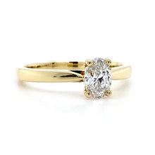 Load image into Gallery viewer, 18ct Yellow Gold, 0.50ct E/Vs1 Laboratory Grown Diamond Ring
