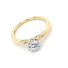 Load image into Gallery viewer, 18ct Yellow Gold, 0.70ct F VS2 Diamond Ring
