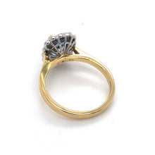 Load image into Gallery viewer, 18ct White &amp; Yellow Gold, 1.10ct Aquamarine &amp; Diamond Ring
