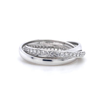 Load image into Gallery viewer, 18ct White Gold, 0.44ct Diamond Triple Rolling Ring
