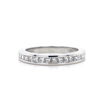 Load image into Gallery viewer, 18ct White Gold, 0.62ct Princess-Cut Diamond Eternity Ring
