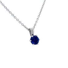 Load image into Gallery viewer, 18ct White Gold, Sapphire Pendant
