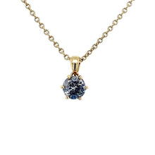 Load image into Gallery viewer, 18ct Yellow Gold, 0.50ct Salt &amp; Pepper Diamond Pendant
