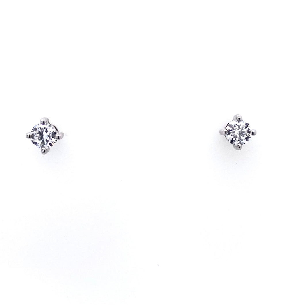 18ct White Gold, 0.31ct Lab Grown Diamond Earrings