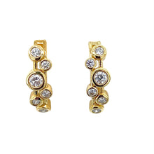 Load image into Gallery viewer, 18ct Yellow Gold, 0.41ct Diamond &#39;Bubble&#39; Earrings
