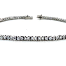 Load image into Gallery viewer, 9ct White Gold, 3.00ct Lab Grown Diamond Tennis Bracelet
