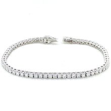 Load image into Gallery viewer, 9ct White Gold, 3.00ct Lab Grown Diamond Tennis Bracelet
