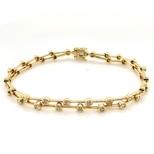 Load image into Gallery viewer, 18ct Yellow Gold, 0.94ct Diamond Bracelet
