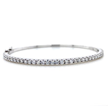 Load image into Gallery viewer, 18ct White Gold, 1.64ct Diamond Hinged Bangle
