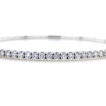 Load image into Gallery viewer, 18ct White Gold, 1.64ct Diamond Hinged Bangle
