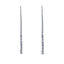 Load image into Gallery viewer, 18ct White Gold, 1.10ct Diamond Drop Earrings
