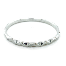 Load image into Gallery viewer, Sterling Silver, Thin Vine Pattern Bangle
