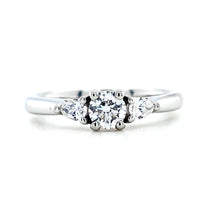 Load image into Gallery viewer, Platinum, 0.30ct Diamond Trilogy Ring
