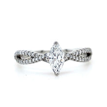 Load image into Gallery viewer, Platinum, 0.30ct Marquise Diamond Ring
