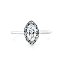 Load image into Gallery viewer, Platinum, 0.52ct Marquise Diamond Ring
