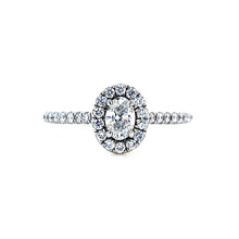 Load image into Gallery viewer, Platinum, 0.30ct Oval Diamond Ring
