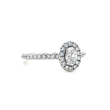 Load image into Gallery viewer, Platinum, 0.30ct Oval Diamond Ring
