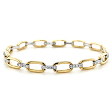 Load image into Gallery viewer, 18ct Yellow &amp; 18ct White Gold, 0.71ct Diamond Bracelet
