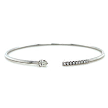 Load image into Gallery viewer, 18ct White Gold, 0.22ct Diamond Bangle
