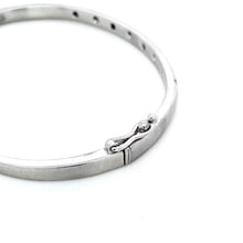 Load image into Gallery viewer, 18ct White Gold, 0.16ct Diamond Hinged Bangle
