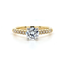 Load image into Gallery viewer, 18ct Yellow Gold &amp; Platinum, 0.70ct D VS1 Diamond Ring
