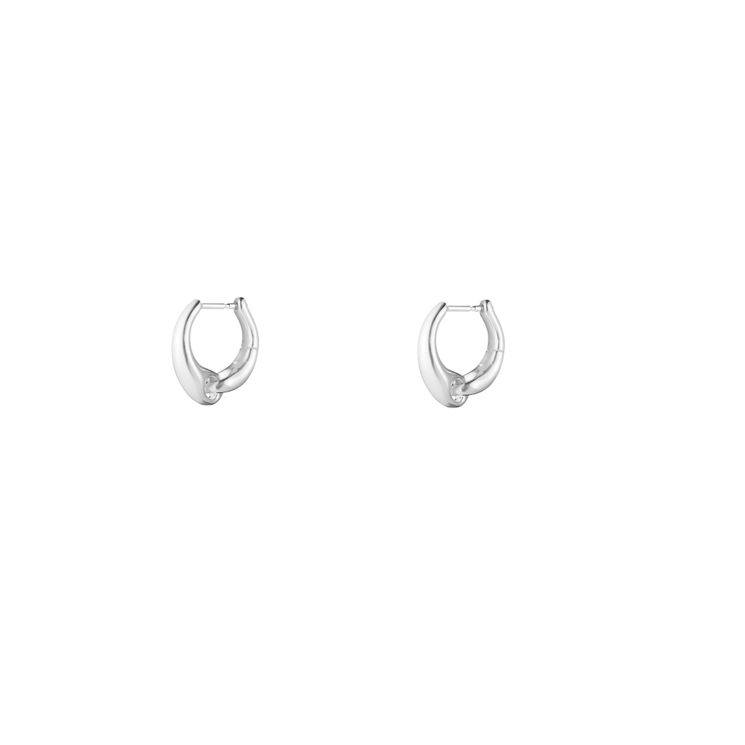 Reflect Earhoops Silver, Small