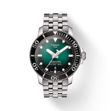 Load image into Gallery viewer, Seastar 1000 Powermatic 80, Green Dial &amp; Stainless Steel Bracelet
